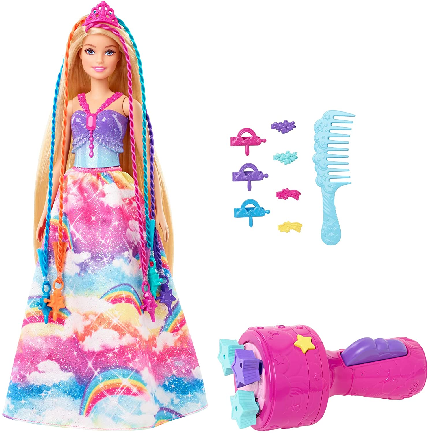 Barbie Maison De Poupée Avec Poupée Ensemble De Niveau 2 4 Jouer Zones  Pleinement Meublé Multicolore